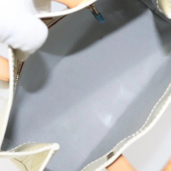 LOUIS VUITTON Monogram Vernis Reade PM Hand Bag Perle M91336 LV Auth BA3673 - Picture 10 of 16